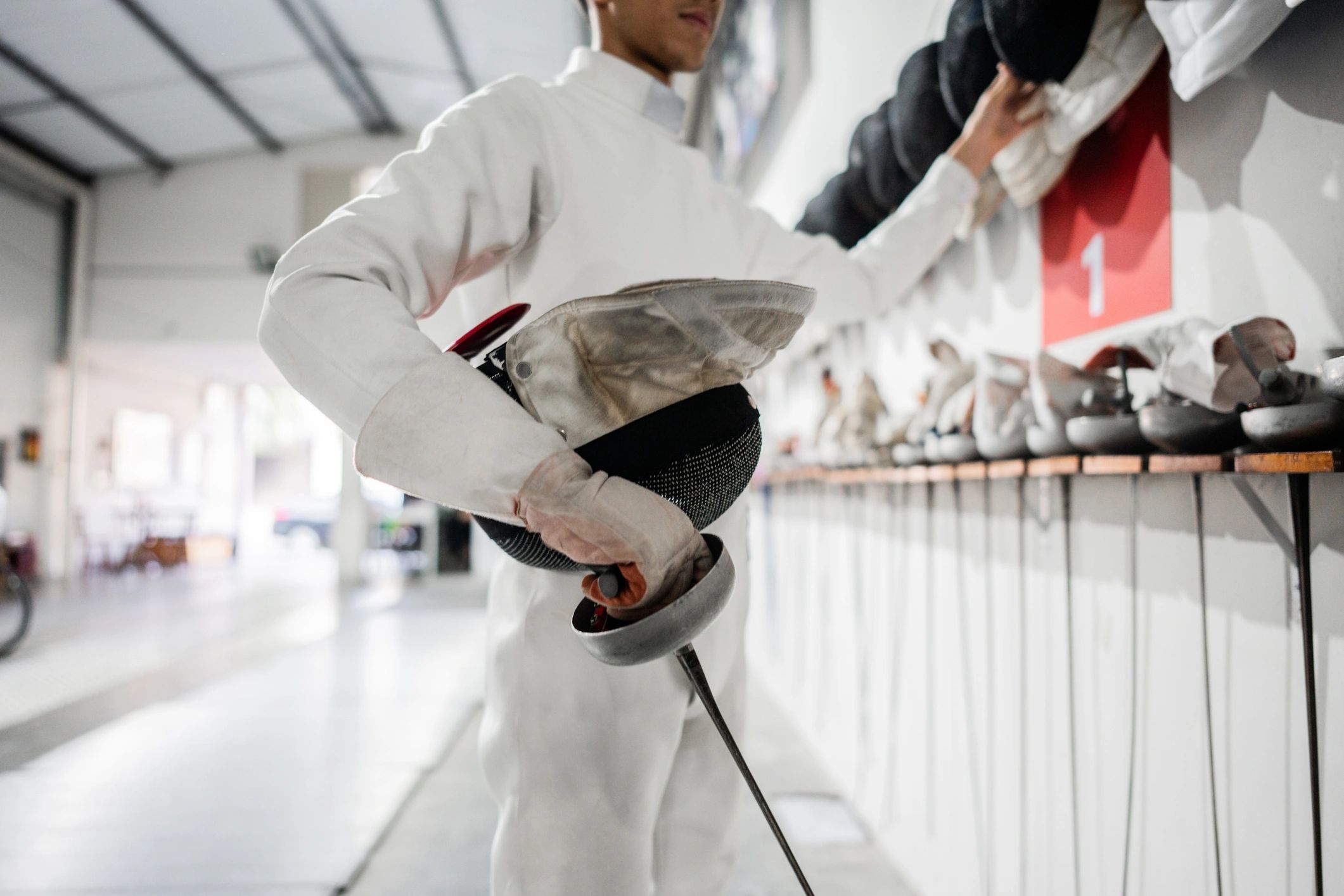 Equipo de fencingpar mostrando artículos de esgrima